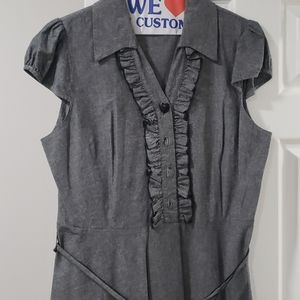 Modcloth Grey Capsleeve Dress Plus size